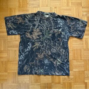 Vintage Mossy Oak Real Tree camo pocket shirt XL
